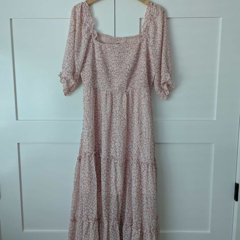 Soft Pink Leopard Women's Dress